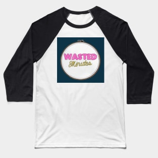 Wasted Minutes Podcast Art: Needlepoint Baseball T-Shirt